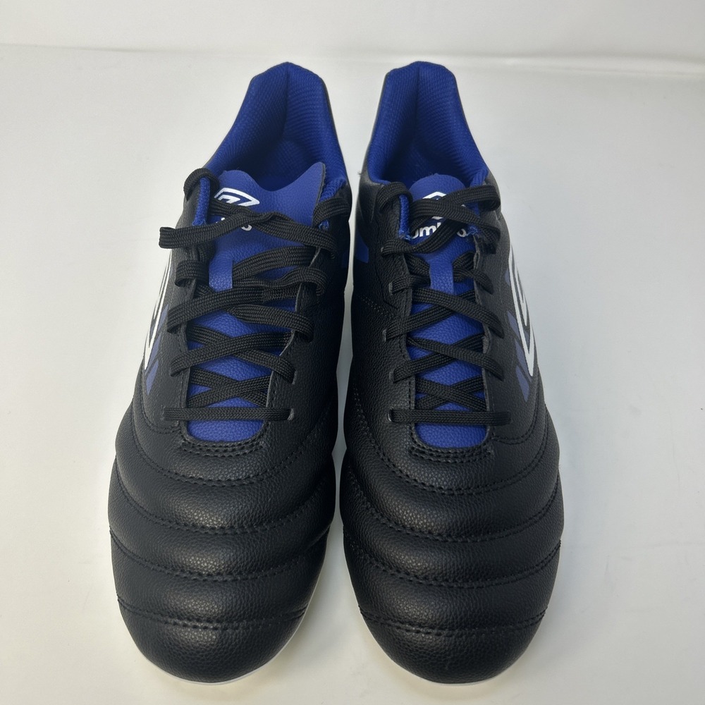 Umbro Tocco 4 League FG Soccer Cleats Men's Size 11.5‎ Black/White/Blue NIB - Picture 3 of 10